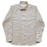 "Habiki" JAPANESE SEERSUCKER Long Sleeve Shirt (MADE TO ORDER)