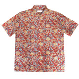 Block Print Short Sleeve Shirt - RED
